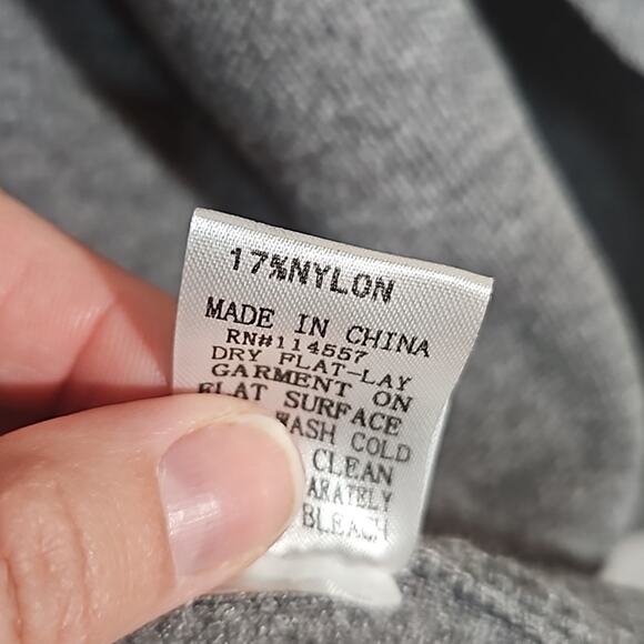 NWT THML Grey Oversized Open-front Long Cardigan Sweater - Picture 8 of 10